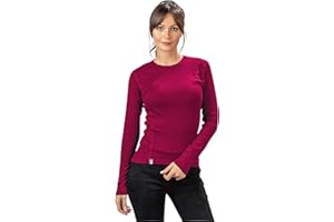 ALPIN LOACKER 100 Merino Langarmshirt Damen 230g/m2 I Feinste Merinowolle Unterwäsche I Langarm Wandershirt für Outdoor und Sport