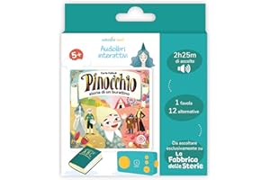 Lunii - Cofanetto con audiolibro in italiano per bambini Pinocchio, storia di un burattino - storie da ascoltare per bambini dai 5 anni sulla Fabbrica delle Storie