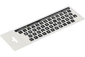 ‎LACERTO Lacerto® | 12x13mm Deutsche Aufkleber für PC/Laptop & Notebook Tastaturen mit mattem kratzfestem Laminat, Germany Keyboard Stickers QWERTZ | Farbe: Schwarz