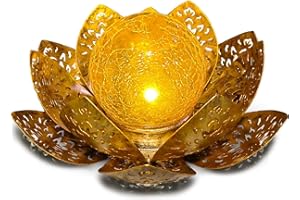 ORHOMELIFE Solar Lights Outdoor Garden, Outdoor Garden Lights Garden Ornaments Solar Powered IP65 Waterproof Decorative Lotus Ornaments for Lawn Patio Porch Flowerbed Pathway