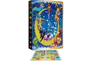 TBTBO Classeur livre Cartes, Album Porte Sleeves Rangement Grand - 9 pockets per page - 24 pages peut contenir jusqu'à 432 cartes -2E33