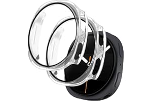 Seltureone 2 Pack Watch Cases with Screen Protector Compatible with Samsung Galaxy Watch 8 40mm, Hard PC [Anti-Scratch] [Anti-Dust] 360° All-Round Protection - Clear