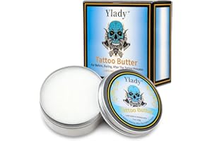 YLADY Crema Tatuajes 150g/5oz Crema Tattoo, Pomada para Tatuajes Hidratante Crema para Tatuaje de Color, Tattoo Balm Tattoo Butter Balsamo Tatuaje para Mantener los Tatuajes brillo