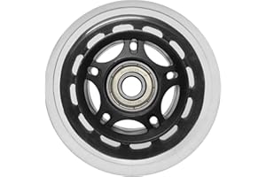 SSCYHT Lot de 8 Roues de Rechange pour Patins à Roues alignées 80 mm 80A, Roues de Rechange pour Patins à roulettes Freestyle, Roues en PU avec roulements ABEC 7