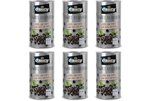 d'aucy Schwarze Kichererbsen - 100% ohne Salz und Zuckerzusatz, ohne Konservierungsstoffe, klimaneutral, 285 Gramm Dose