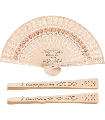 Éventails Personnalisés En Soie, Éventails En Soie De Bambou, Éventail À Main En Soie Gravé Personnalisé, Éventail En Soie Gravé À Personnaliser,Pliable,Cadeau De Mariage,(40pcs - 6