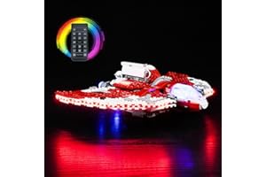cooldac Lumière LED compatible avec Lego 75362 Ahsoka Tanos T-6 Jedi Shuttle (éclairage uniquement), télécommande - Compatible avec Lego Star Wars Ahsoka Tanos T-6 Jedi Shuttle