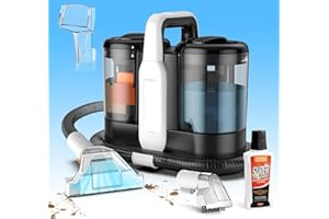 Sealong Vacuum Cleaner Carpet Cleaner, Stain Cleaner for Carpet, Sofa, Rug, Upholstery, Stairs, Car, 450 W, with Cleaning Fluid