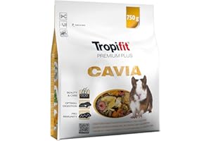 TROPIFIT CAVIA Premium Plus 750g - Alimento con Verduras, Frutas y Hierbas para cobayas