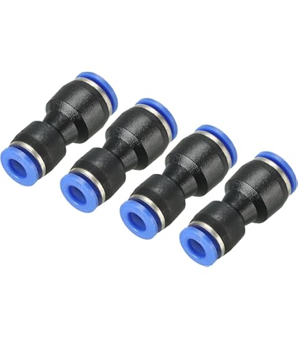Connecteurs Pneumatiques 6 Mm – Lot De 6, En Résine PPS Et Cuivre, Pour Raccordement Et Contrôle De Tuyaux D'air