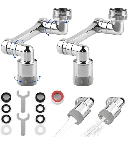 4 STKS keuken- en badkamerkraanbeluchter, 2 verpakkingen beluchter filter vervangende onderdelen, met messing behuizing 15/16 inch 24 mm buitendraad beluchter kraan filter, met pakking, voor keuken en
