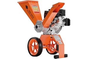 Forest Master FM6DD-ADJ 6hp Petrol Wood Chipper with Spare Blades & Oil – Rotatable Hopper, Direct Drive, Compact & Portable – Chips up to 50mm (2") – Enhanced Anti-Blocking System