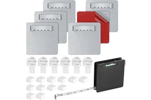 YIBAIJIA 6 Stk Bildaufhänger selbstklebend ohne Bohren, Stark Bilderhaken Spiegelhalterung, Bilder Aufhänger Aufhängen Spiegelaufhänger zum Kleben für schwere Bilder Wand Acrylglas Alu Aufhängung