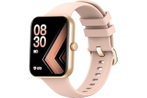 Haulvean Smartwatch Per Donna, 1.83'' Orologio Smartwatch Chiamate e Risposta, IP68 Impermeabile Orologio Fitness, Smart Watch con Monitoraggio del Sonno, Fitness Tracker per Android iOS，Rosa