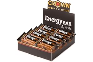 Crown Sport Nutrition Energy Bar | Barrita Energética con Avena (mínimo 39%) | Textura jugosa, sin cobertura ni aceite de palma | Alta digestibilidad
