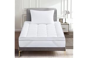 ‎AISBO Aisbo Bett Topper 90x200cm Matratzentopper - Weiche Matratzen Topper 90x200 für Boxspringbett Unterbett Toper 90 x 200 Dünne Matratze Höhe 5 cm, Soft Mattress Topper