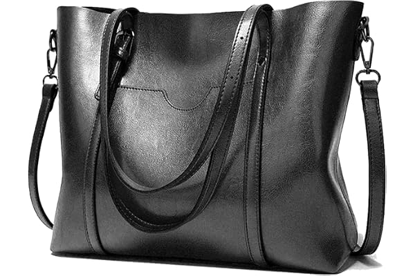 Aileese damhandväskor mjukt läder stor kapacitet retro vintage topphandtag vardaglig ficka tygväska axel cross-body väskor