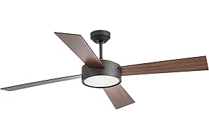 Faro Barcelona 33725 - HYDRA LED Ventilador de techo negro con motor DC