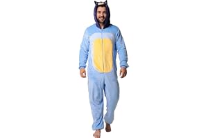 Bluey Onesie För Herr, Bandit Herr Onesie, Fleece Pyjamas För Vuxna