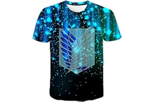 JFLY Hommes Femmes 2021 Nouvel Été Anime Attaque sur Titan Casual Streetwear Garçon Filles Enfants Impression 3D T-Shirt Cool Tops Tee