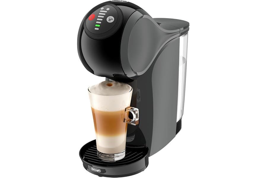 NESCAFÉ DOLCE GUSTO De'Longhi Genio S, Automatic Espresso and Other Capsule Beverage Machine, Anthracite