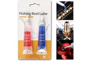 KKWOTER Fishing Reel Grease and Oil Kit, Fishing Reel Oil Tool Set, Bearing Grease Kit, Fishing Gear Lubricating Oil, Reel Lubricant Grease Bearing Maintenance, Fishing Reel Grease, Lubricating Oil Grease Set