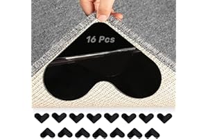 WAYMAYTECY 16 Stück Antirutschmatte für Teppich, Doppelseitige Teppich Aufkleber, Klebrigkeit Teppich Antirutschunterlage Aufkleber, Waschbare und Wiederverwendbare Teppich Antirutschunterlage