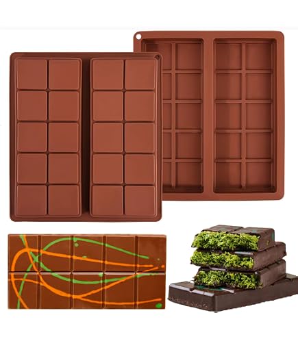 Dubai-Schokoladenform Aus Polycarbonat – 3 Mulden, Je 14,5x7,5 Cm, Für Gefüllte Riegel & Pralinen