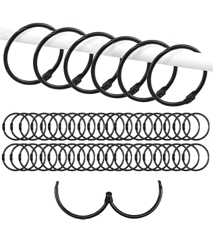 50 Ganci Per Tende In Metallo Acciaio Inox 304 - 4 Punte, 7 Cm, Per Tende E Anelli - 4