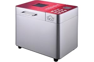 DCG MiTA - Macchina del pane. Può preparare 500, 750 o 1000 gr di ottimo pane. Cestello e pala in alluminio con rivestimento antiaderente. Display digitale retro illuminato 22 programmi. 550W