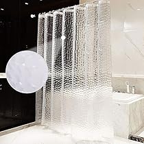 Tenda Doccia 250x180cm Impermeabile 3D - Con 12 Ganci Per Vasca E Box Doccia - Foto 7