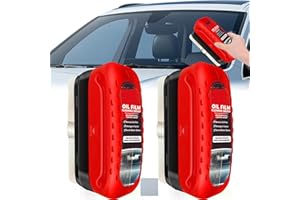 CUTIOLLY Automotive Oil Film Cleaning Brush,2pcs Ölabweisende Folie für Autoscheiben,Windschutzscheiben Reiniger,Auto Öl Film Reinigungsbürste,Ölabweisende Folie Entferner für Autoscheiben
