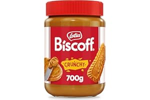 Lotus Biscoff, Crunchy, Sweet Spread, Caramelised Biscuit Flavour, Vegan, Nut Free Recipe, No Added Colours or Flavours, 700g