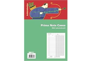 EDIPRO - E5369A - Blocco prima nota cassa 50x2 autoricalcante (entrate - uscite + 1 conto) f.to 29,7x22