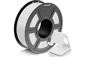 ‎JAYO JAYO PLA Filament 1.75 mm, 3D Printer Filament, Dimensional Accuracy +/- 0.02 mm, 1.1 kg Spool (2.4 lbs), Clean Wound Filament, White 1100 G