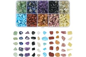 FASHEWELRY 150g Natural Chip Stone Beads Irregular Gemstone Bead Crystal Loose Bead Spacer for Bracelet Necklace Jewelry Making