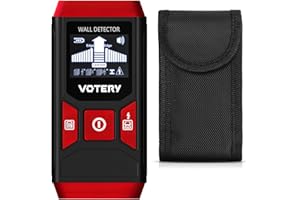 QLUUE Detector de pernos multifunción 5 en 1 con pantalla LCD y alarma acústica para localizar líneas eléctricas, vigas de madera, metales ferrosos, metales no ferrosos.