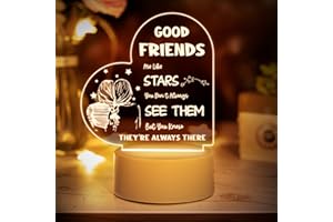Vetbuosa Best Friends Gifts, Friendship Night Light, Friendship Gifts for Women, Christmas Gifts for Best Friends, Long Distance Friendship Gifts for BFF, Besties Birthday Going Away Gifts