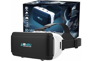 MIRU Visore Realtà Virtuale VMR900, Occhiali 3D per Giochi e Video con Compatibilità Android e IOS, Visore Vr telefono 4.7''-6.53'', Distanza Focale 33-41 mm, Cinghie Regolabili
