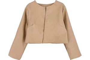 JOPHY & CO. Chaqueta Bolera Niña Ecopiel de Manga Larga (cód. 3071)