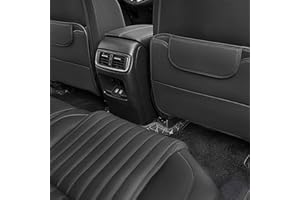 REROM Tapis de Protection de Siège Arrière de Voiture pour Cupra Ateca/Born/Formentor/Leon/TCR/E-TCR, PU pour Coussin Anti-Coup de Pied pour Siège D'auto,- Black