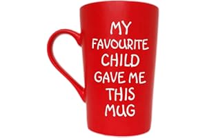 THIS MIGHT BE WINE This Funny Christmas Gifts Coffee Mug, My Favourite Child Gave Me This Mug, Best Dad and Mum Gifts Father's Day and Mother's Day Present Idea from Daughter Son Kids, Red 12 Oz