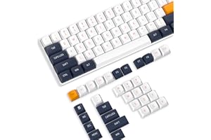LEXONTECH Nakładki Klawisze PBT,110 Klawisze Zestaw Podwójnych Klawiszy PBT,Profil OEM,Układ ANSI US dla Klawiatury Mechanicznej,Kompatybilny z Przełącznikami MX Cherry/Gateron/Kailh/Akko,ze ściągaczem Kluczy