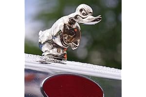 Angry Duck kylarfigur, bilemblem, cool anka, bildekorationstillbehör, konvojkylarfigur för lastbil (färg: