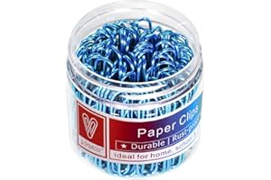 Vinaco Spinacze biurowe, 50 mm, odporne na korozję, powlekane winylem, trwałe i oszczędne, do 30 arkuszy spinaczy biurowych Jumbo, idealne do domu, szkoły i biura