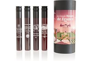 FLAKON. FLAKON – Coffret Les Grands Rouges De France – Sélection Exclusive Par Un Meilleur Sommelier De France – Dégustation Guidée En Vidéo – Idée Cadeau Homme – Coffret Vin Premium À Partager