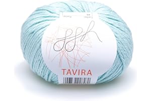 GGH Tavira | algodón Grueso para Tejer y Hacer Ganchillo - Apto como Hilo de Solapa - Ovillo de 50 g | Color 045 - Mint