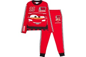 Disneys Bilar-pyjamas för barn, Blixten McQueen, hellång, racingförare, utklädnad, pyjamasset, nattkläder