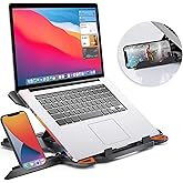 87% OFF - ₹199 Laptop Stand | Adjustable, Portable, Multi-Angle Foldable Riser for 9-15.6" Laptops