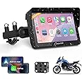 Carpuride W502PRO for Motorcycle CarPlay& Android Auto& Dual Bluetooth - 5" Waterproof GPS Navigation Screen for Motorbike, Music Sharing, Intercom, EQ, Light Sensor, Compass, Barometer